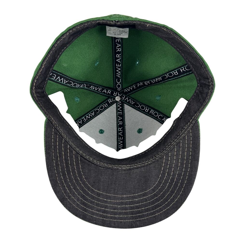 Rocawear Men’s Green Fitted Hat Size‎ 7 ½ NWT Hip-Hop Streetwear - Picture 7 of 8